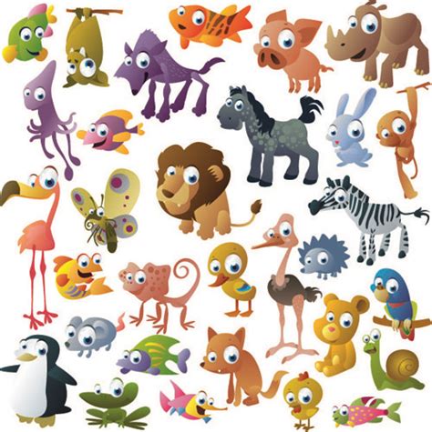 Free vector cartoon animals free vector download (20,140 Free vector