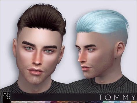 Anto Tommy Hair For The Sims 4 Sims 4 Hair Male Sims Hair Sims 4