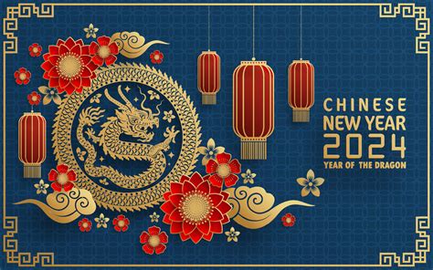 Happy Chinese New Year 2024 Year Of The Chinese Dragon Zodiac 24178751