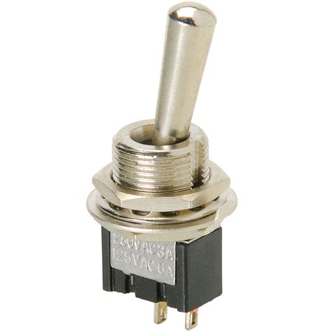Spst Mini Toggle Switch With Tapered Knob