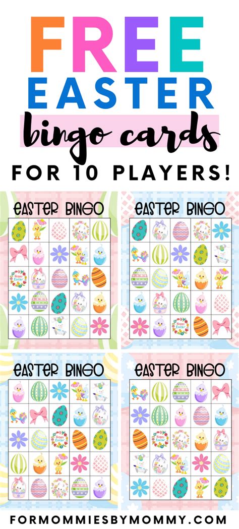 Nice Free Printable Easter Bingo Cards Tear And Paste Worksheets For