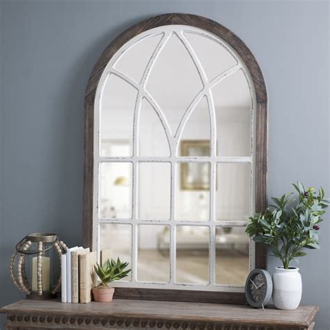 Vail Two Tone Arch Wall Mirror Arched Wall Decor Farmhouse Wall