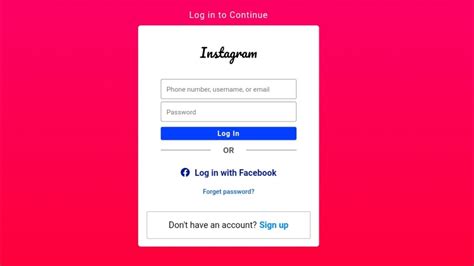 Create Instagram Login Page Login Form Ui Webpage Design Html And Css