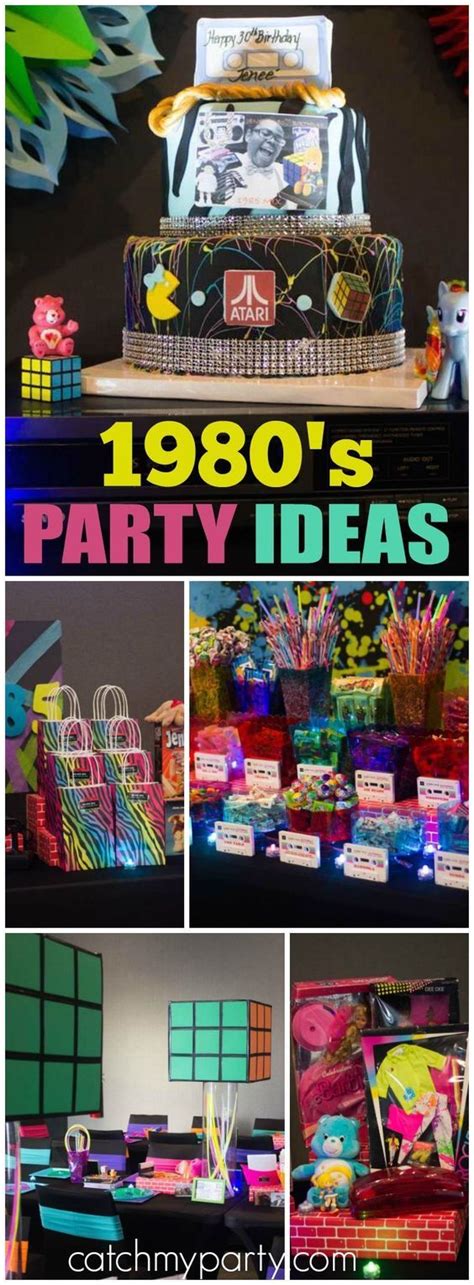 70′s disco, 80′s retro, or 90′s pop theme. 80's Party / Birthday " 30th Birthday Bash" | Catch My ...