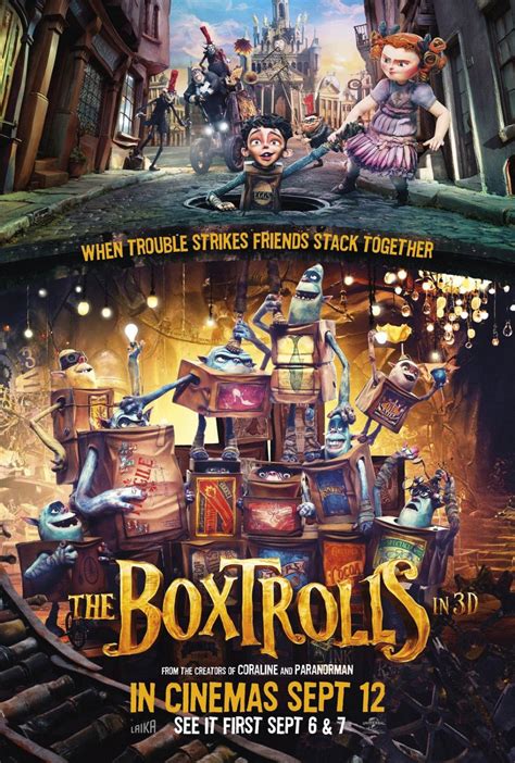 The Boxtrolls Movie Poster 2014 27 X 40 Inches Ds Ben Kingsley