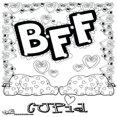 Best Friends Forever Coloring Pages At Free