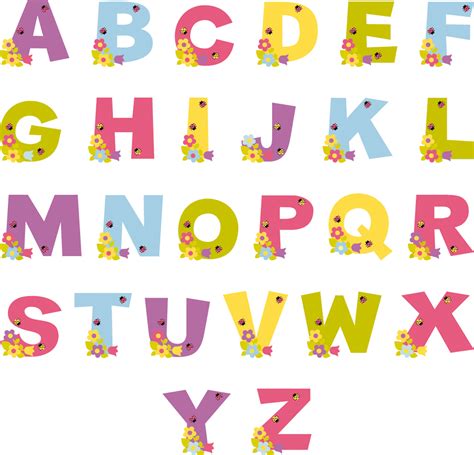 Alfabeto Infantilh Letras Del Abecedario Decoradas Clipart Full Images