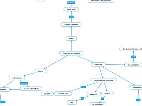 Evolución Del Hombre Mapa Mental Amostra