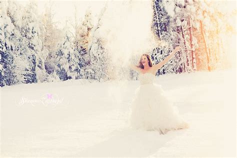 Bride In The Snow Bridal Portrait Winter Bride Trash The Dress