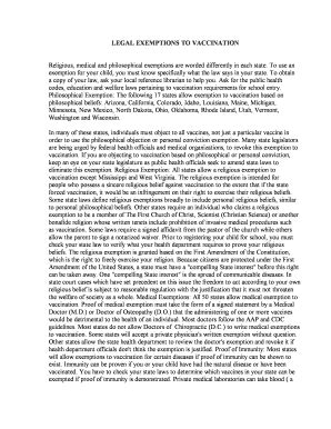 Nrs 392.437 immunization of pupils: Religious Exemption From Vaccination Sample Writing ...
