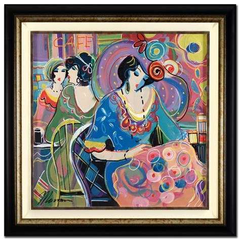 Isaac Maimon Waiting For You Framed Original Acrylic Painting On