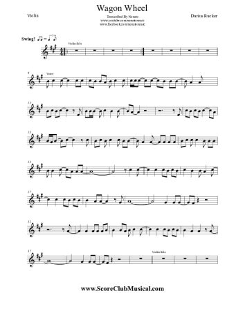 Violin Sheet Music For Wagon Wheel