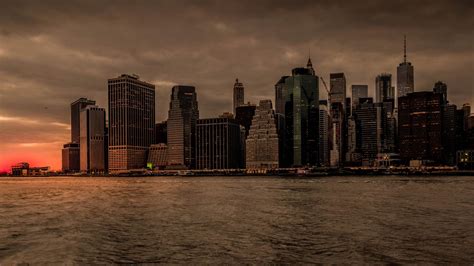 1920x1080 New York City Skyscrapers Downtown Evening Time 5k Laptop