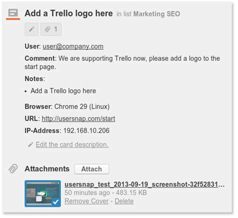 Improve Trello cards with user feedback - Usersnap blog - the feedback platform