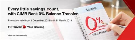 Enjoy low interest rates with maybank balance transfer program by applying via maybank2u and maybank app. CIMB Credit Card Promotion - 0% Balance Transfer campaign