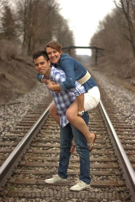 Railroad Engagement Picture Seven19photography Engaged Couples Photography Couple Posing