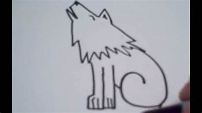 Wolf Cartoon Draw Drawing Wolves Step Drawings