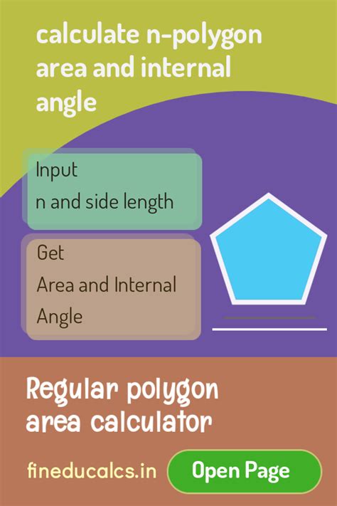 Area Of Polygon Calculator Regular Polygon Polygon Calculate Area