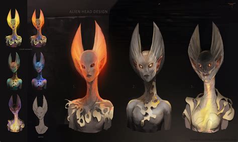 Alien Head Design By Telthona On Deviantart