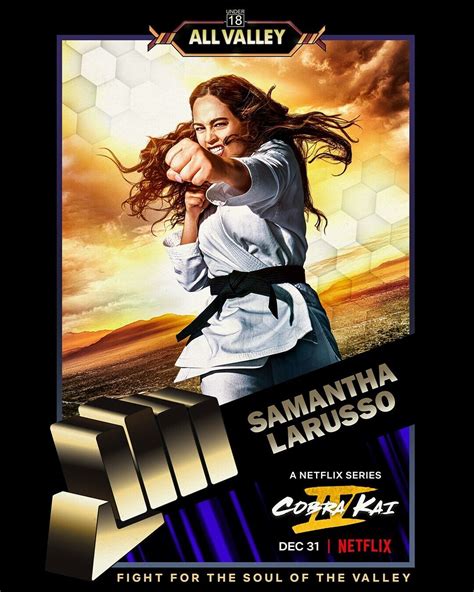 Cobra Kai Season Poster X Art Print Sam Larusso All Valley Promo B G Free Ebay