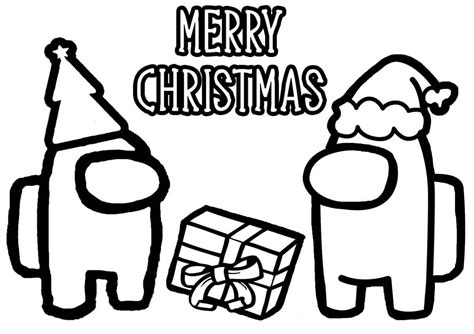 Among us coloring pages are simple coloring sheets for kids of all ages. Among Us Merry Christmas Coloring Page - Free Printable ...