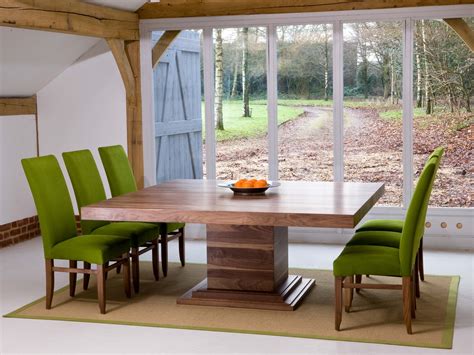 Brompton square dining table, a contemporay pedestal dining table. The Middleton Square extending central pedestal table in ...