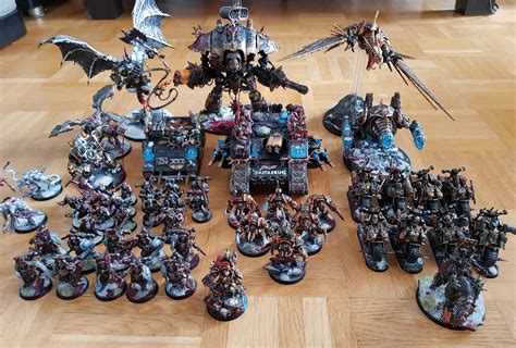My Black Legion Chaos Army So Far Hoping There Will Be A Khorne