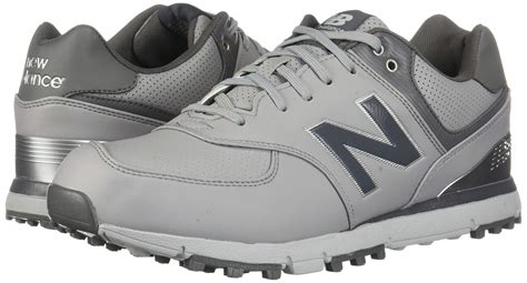 New balance was founded in 1906, and started out by manufacturing pioneering arch supports to make shoes fit better and improve balance for wearers. New Balance Men's 574 SL Waterproof Spikeless Comf ...