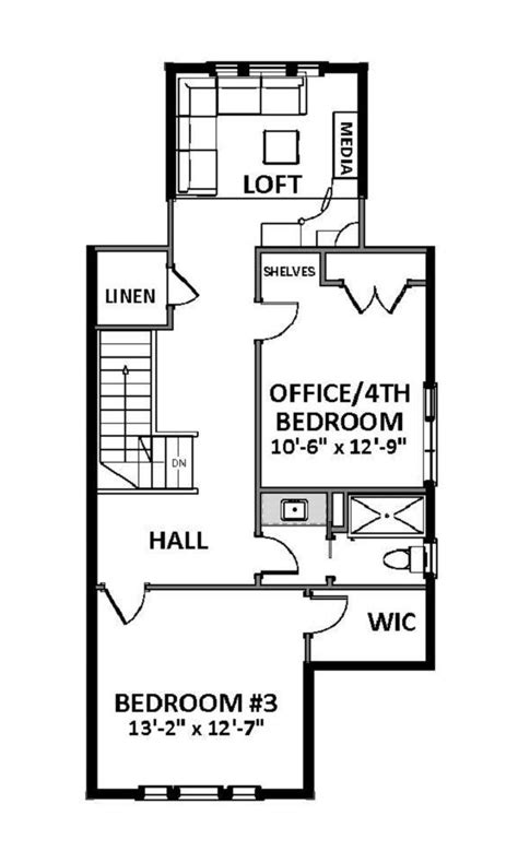 2 bedroom, 1 bath house plan; 2nd Floor | Mother in law apartment, Free house plans ...
