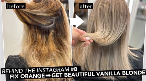 Behind The Instagram How To Fix Orange Brass Hair And Get