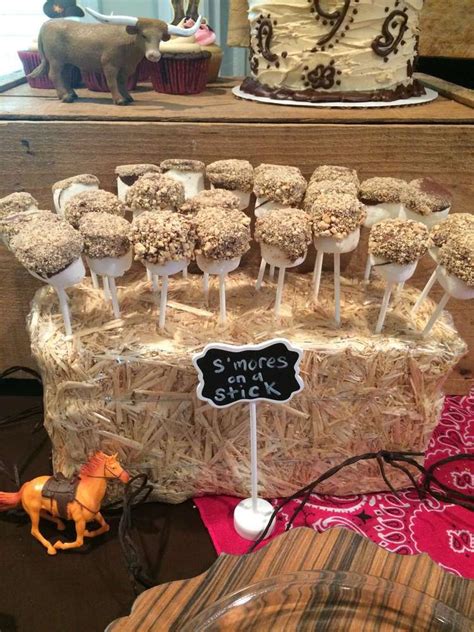 S Mores On A Stick From A Cowgirl Birthday Party See More Party