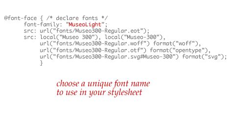 Visual Walkthrough Of Font Face Css Code Perishable Press