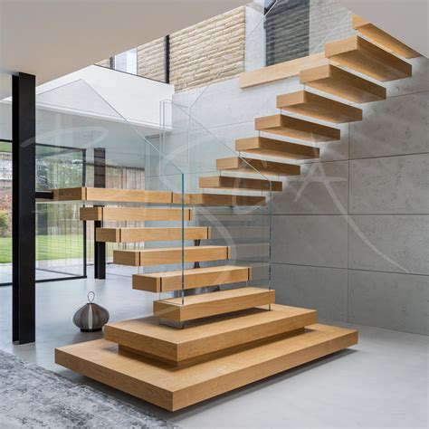 Floating Treads Staircase Bespoke Oak Staircase Bisca