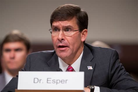 Who Is Mark Esper Defense Secretary Nominee Has Ties To
