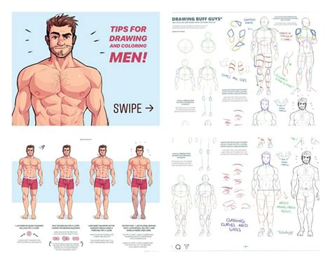 Poses Muscular Male Body Drawing There Are Three Video Tutorials In