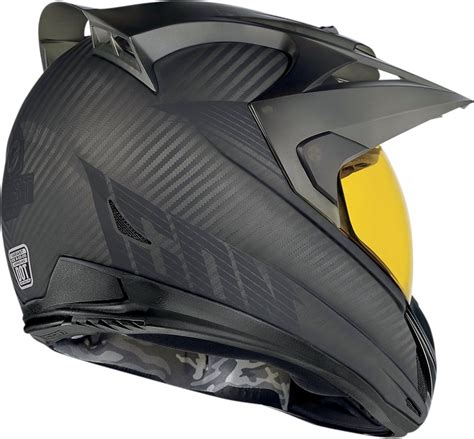 Construct helmet has a rough imperfect finish. Icon Variant Ghost Carbon Full Face Motorcycle Helmet
