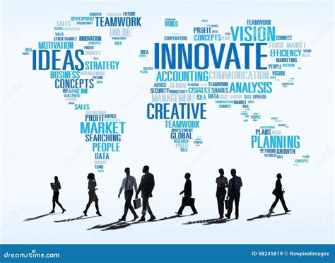 Innovation Inspiration Creativity Ideas Progress Innovate Concep Stock
