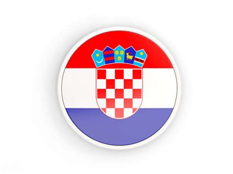 Polish your personal project or design with these flag of croatia transparent png images, make it even more personalized and more attractive. Round icon with white frame. Illustration of flag of Croatia