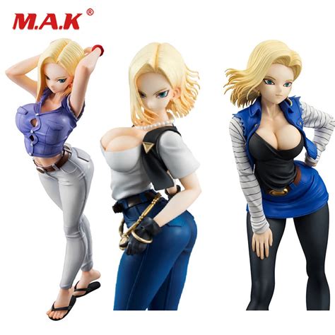 Boxed Packing 20cm Dragon Ball Z Girls Gals Android 18 Lazuli Pvc Action Figure Dragonball