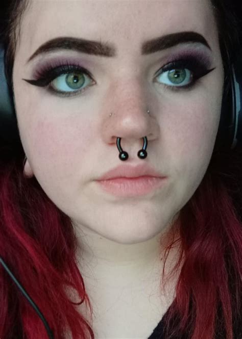 I Finally Got Both Sides Of My Nose Pierced To Go Along With My 10g