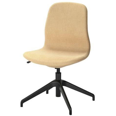 Ikea Swivel Chair 36 Gunnared Yellow Seat Black Legs 6386231429204