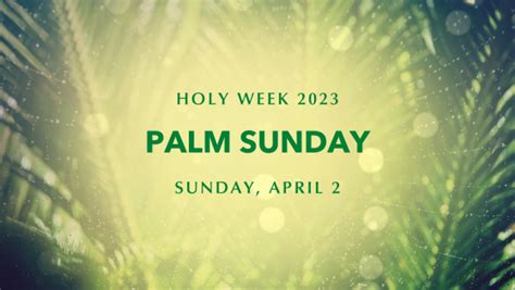 Holy Week 2023 Service Schedule Saint Michael And All Angels