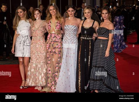 From Left Hermione Corfeild Ellie Bamber Suki Waterhouse Millie