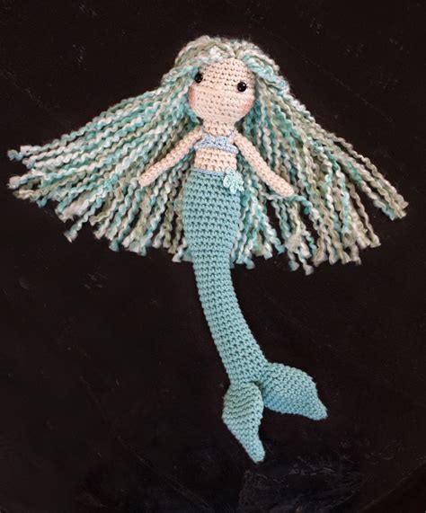Crocheted Mermaid Doll By Alrinspirations On Etsy Crochet Mermaid