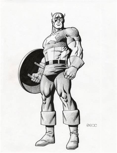 Captain America By Mike Zeck In William T Vuk S Avengers Comic Art