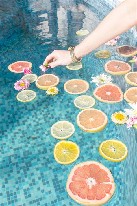 Summer Time And Citrus By The Pool Photo Summer Aesthetic Summer