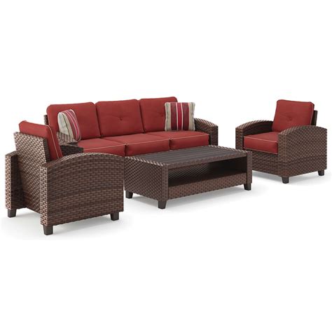 Shop ashley furniture homestore online for great prices, stylish furnishings and home decor. Meadowtown 4pc Patio Set by Signature Design by Ashley