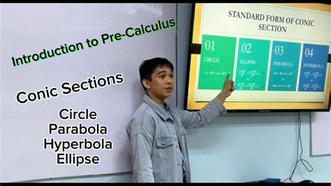 Introduction To Pre Calculus Lecture Conic Sections Youtube