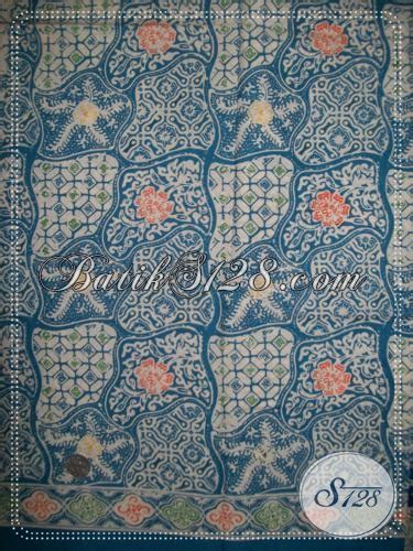 corak batik sekar jagad warna biru muda kc toko
