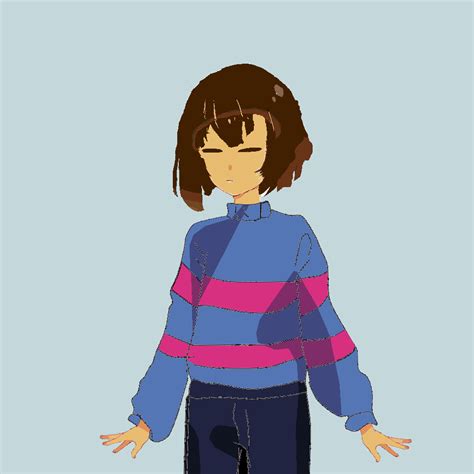 Here Is My Try At Making A Frisk Sprites Based On Sayoris One Ddlcmods